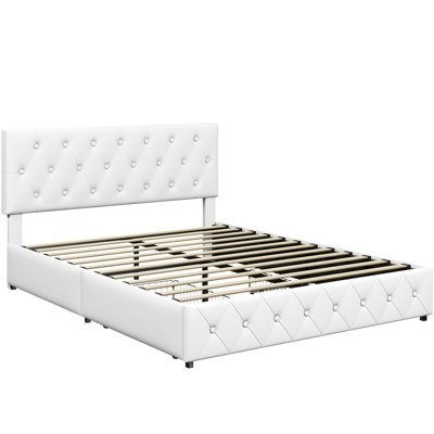  Upholstered Storage Bed