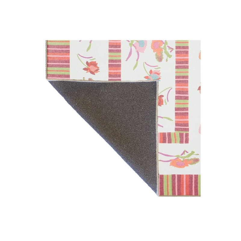 Tapis tissé à motifs géométriques modernes Modern, Sous-tapis carré 3 pi 3 po inclus
