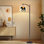 Lampe sur pied à arc avec abat-jour ajustable Scène de forêt animalière Gem Art Home Bear Tree Lampe sur pied 3 températures de couleur à intensité variable pour poteau haut avec interrupteur au pied pour la chambre à coucher