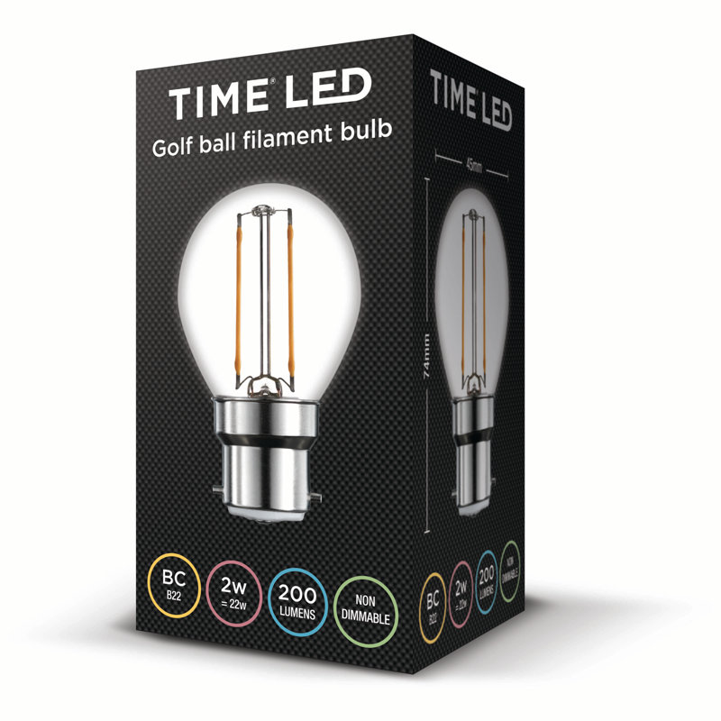 2W BA22d LED Globe Light Bulb