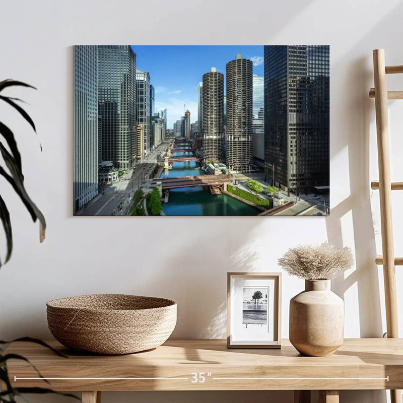 Tergel Chicago Riverside Towers, H 16 po x l 24 po