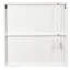 Vitrine de porte murale en verre avec tablettes réglables