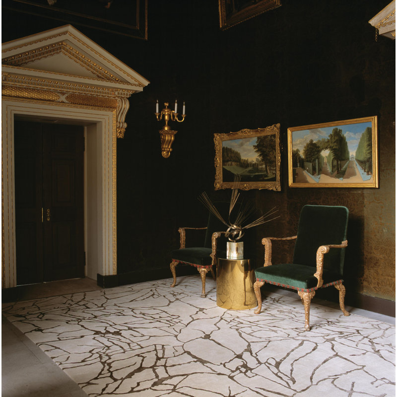 Kelly Wearstler Tracery Round Area Rug, Rectangle 10' x 14'