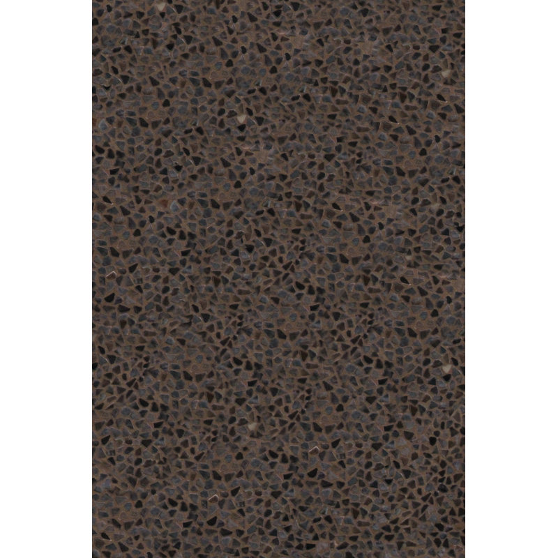 Tapis chocolat en peau de vache à motif abstrait Ilfracombe, Rectangle 5 pi x 8 pi