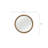 English Knotty Oak Inspired Round Mirror