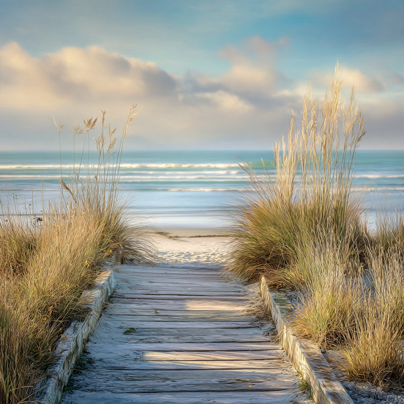 Chemin sur une avoine de mer, H 20 po x l 20 po