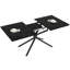 Extendable Dining Table 120–160cm – Star-Shaped Metal Base, 3 Colours-1847317096