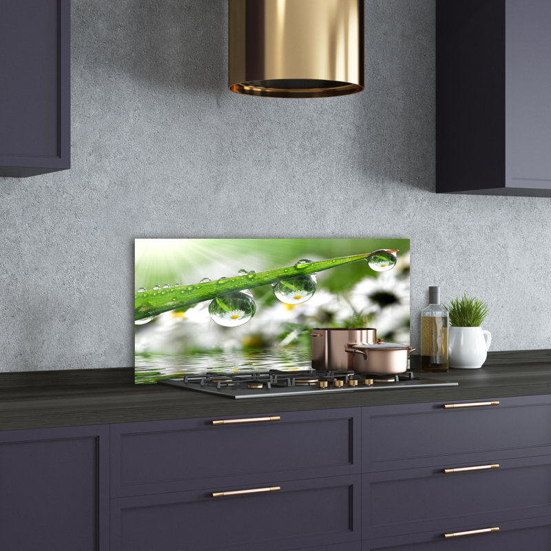 50cm W x 100cm L Glass Peel and Stick Panel