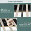 Grand lit plateforme tapissier avec panneau, cadre de lit plateforme avec coins arrondis doux anti-collision, stable et solide, aucun sommier tapissier requis, assemblage facile, vert-611129733-611129732