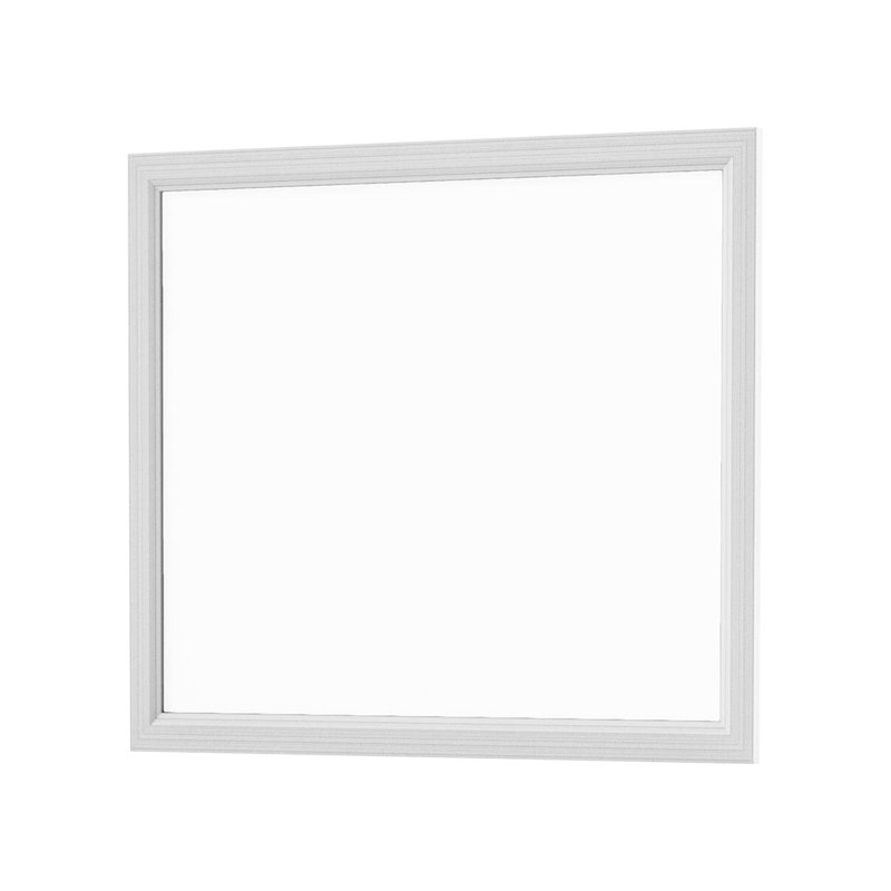 Miroir contemporain l 39,4 po, blanc, Blanc