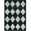 Tapis de couloir lavable, à carreaux modernes, antidérapant, moelleux pour couloir, cuisine, salle de bain, noir-614552034