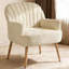 Fauteuil d'appoint, fauteuil simple moderne avec pieds en métal, rose-1552116614-1552116613