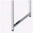 White and Chrome Writing Desk with Sled Base-1615852408