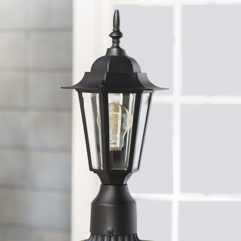 Tête de lanterne d'extérieur 1 lumière Allegan, Noir