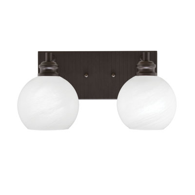 Éclairage pour meuble-lavabo à 2 lumières Aslin