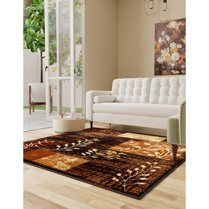 Performance Floral Indoor Rug, Square 10'