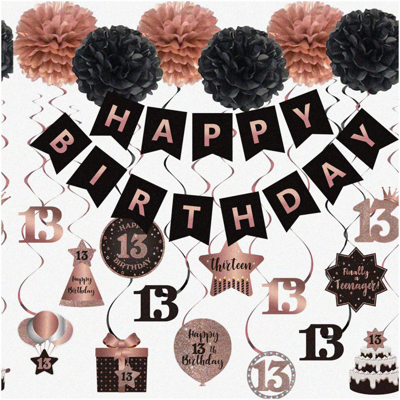 Sparkling 80 Years Celebration Banner