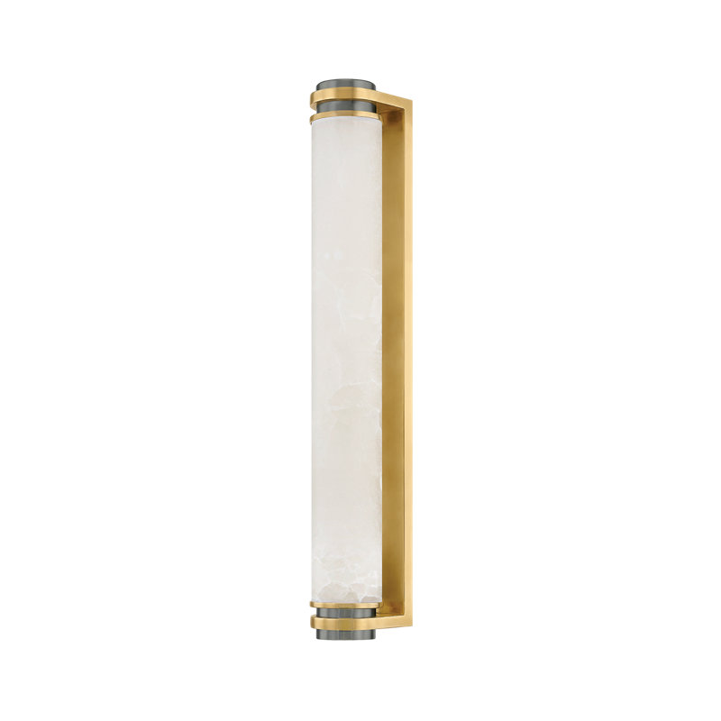 Sorrento 3" Alabaster Wall Sconce, 7" H x 7" W x 26" D