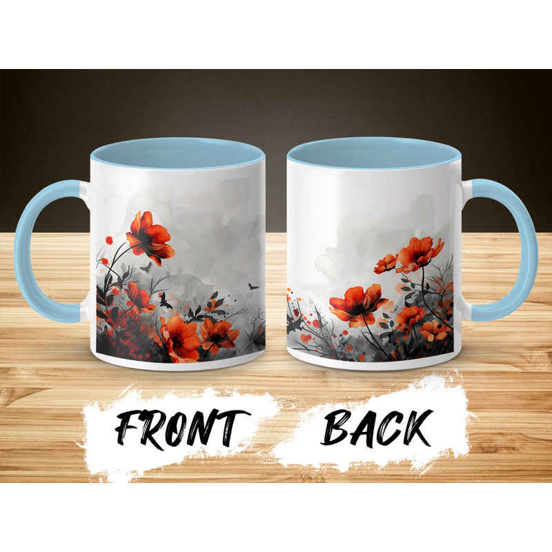 Ceramic Coffee Mug, Light Blue