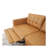 Christopher Tan Leather Electric Inclining Sofa Left Facing