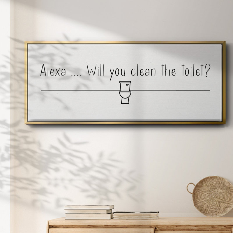 Alexa ...- Framed Canvas, 8" H x 20" W