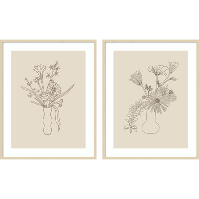 Floral Study by Kate Aurelia Holloway Framed Wall Art Prints