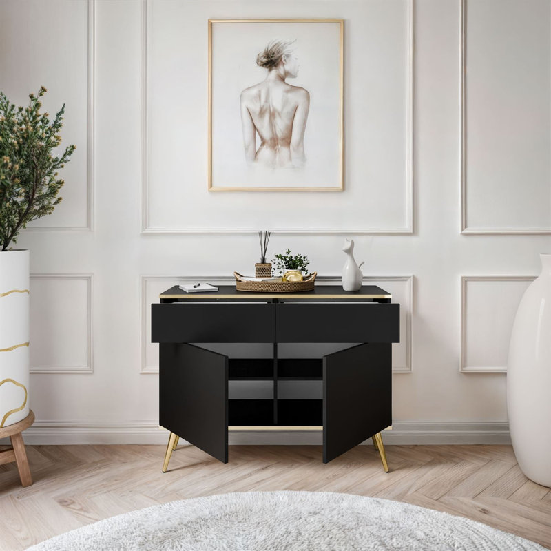107cm Sideboard, Black