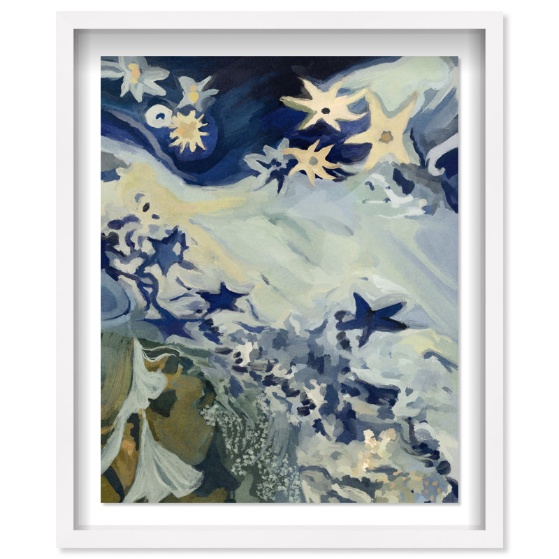 Mermaid Dream II Print by Oliver Gal, 21.5"H x 17.5"W, White Shadowbox