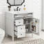 Meuble-lavabo moderne de 30 po avec lavabo supérieur (2 tiroirs + 1 plateau basculant + tablettes + organisateurs de porte)