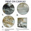 Bouleau blanc par White River Shore Urban Horizon - salon d'art mural en bois de bouleau-886032466-886032469