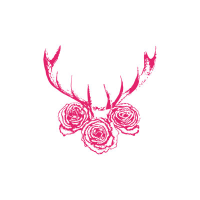 Décalcomanie murale cerf antler