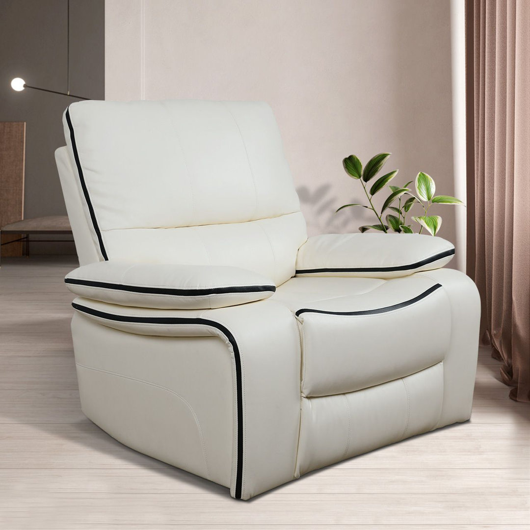 Faux Leather Recliner Ebern Designs