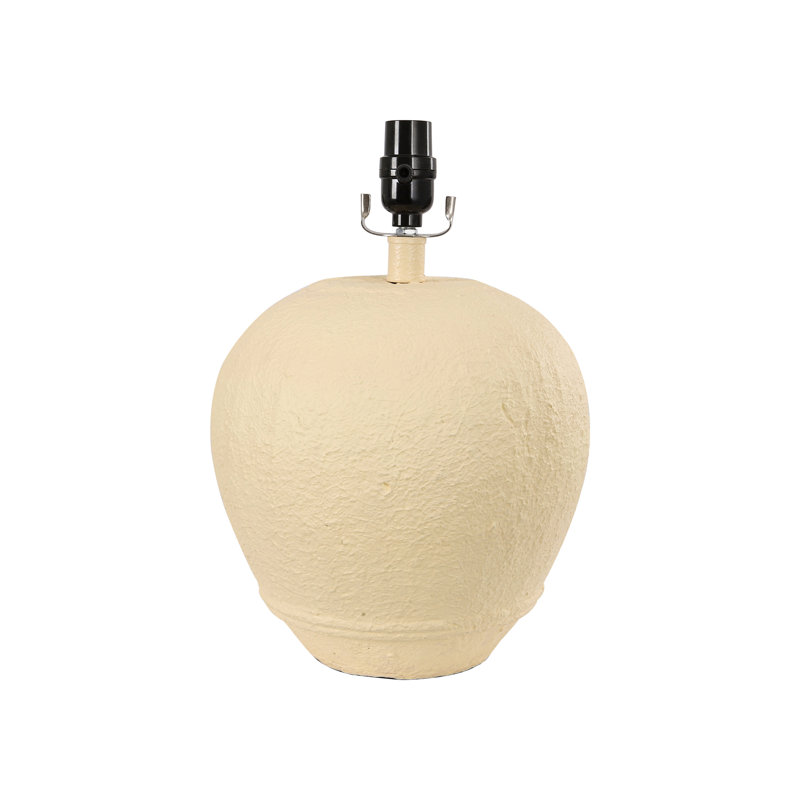 Lampe de table en céramique Kula , Blanc, crème, H 21,65 po x l 17,99 po x P 17,99 po