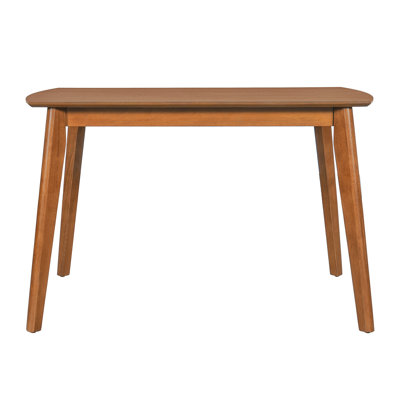 Mid Century Modern Dining Table, Solid Wood Kitchen & Dining Room Table For 4, Minimalist Table For Dining Room, Rectangular Dinette Table, Easy Assem