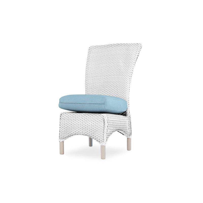 Mandalay Outdoor Dining Armchair, White, Demo Oatmeal