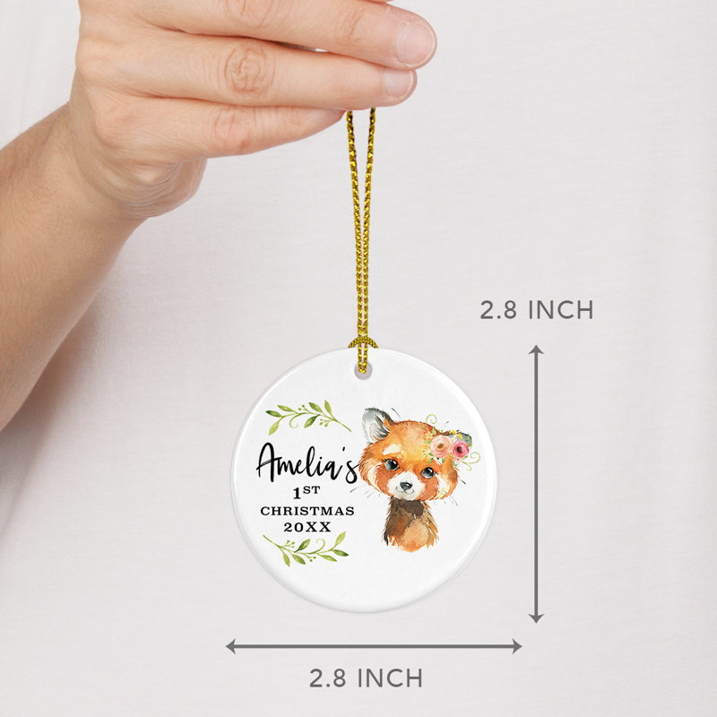 Ornement boule ronde Panda