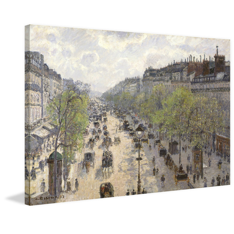 "Boulevard Montmartre Spring", reproduction sur toile tendue, H 12 po x l 18 po