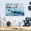 Art mural en verre acrylique Epic Art «Rail» par Curt Crain, 16 po x 12 po