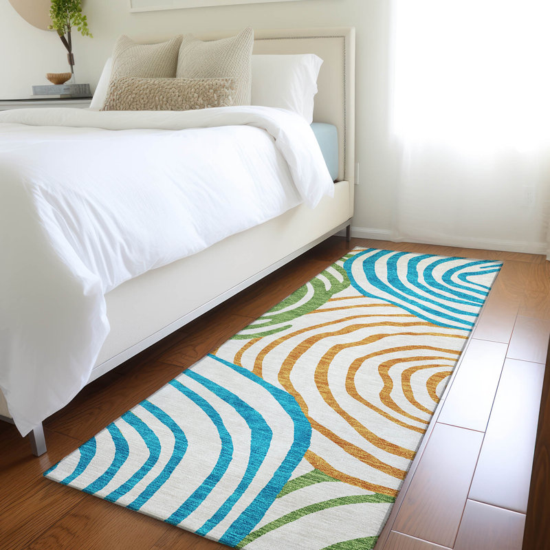 Tapis de porte d'extérieur antidérapant Leis, Tapis de couloir 2 pi 3 po x 7 pi 6 po