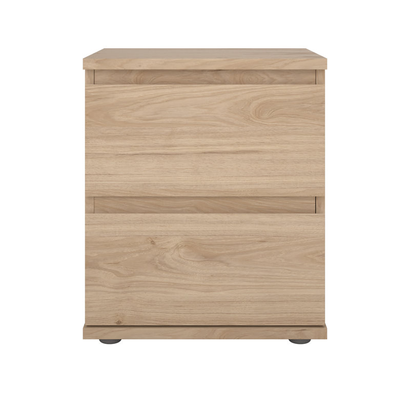Wigdis 15.83"W 2 - Drawer Nightstand, Beige