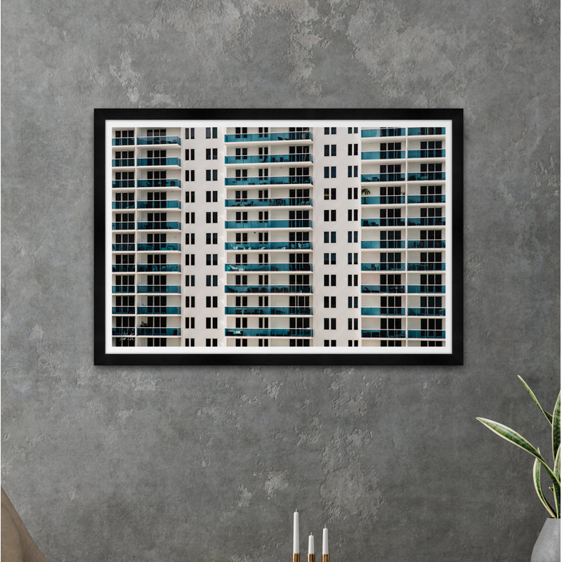 Palm Tree Balcony Print by Tim Klein