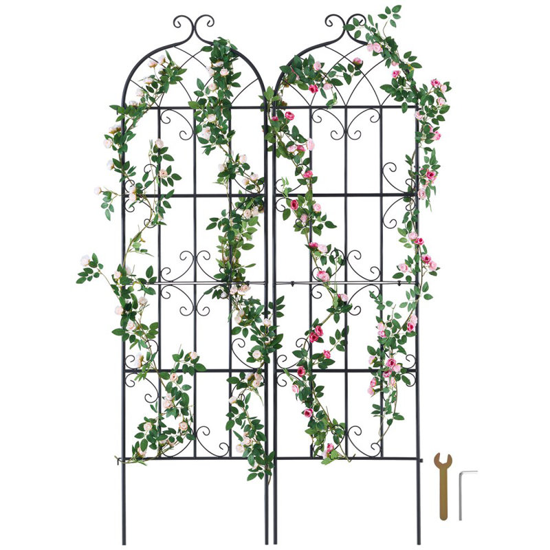 180.3cm H x 50.8cm W Metal Trellis