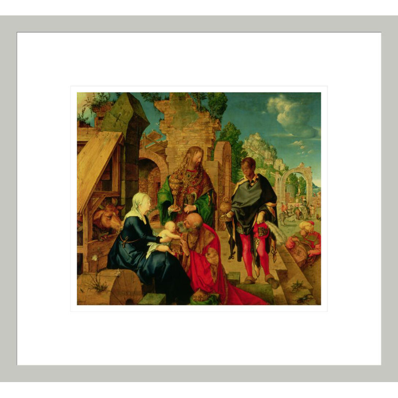 «Adoration of the Magi» par Albrecht Dürer, impression giclée sur cadre, 13.75" H x 14.91" W
