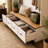 98.8" W Extra-Large Hall Tree with Bench, 4 Drawers, 2 Upper Cabinets and 7 Hooks