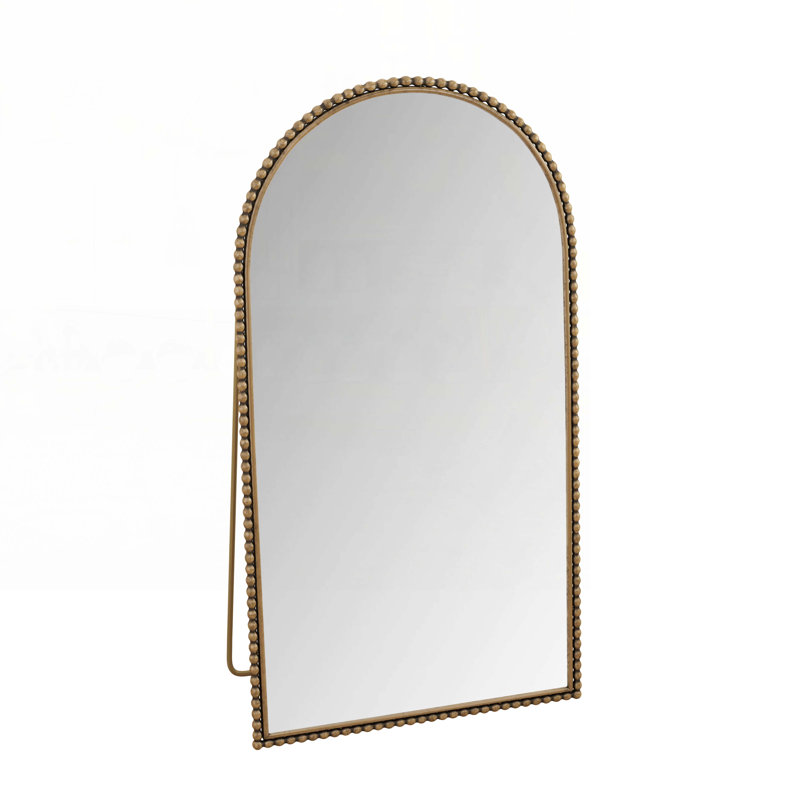 Miroir pleine grandeur en fer, Doré