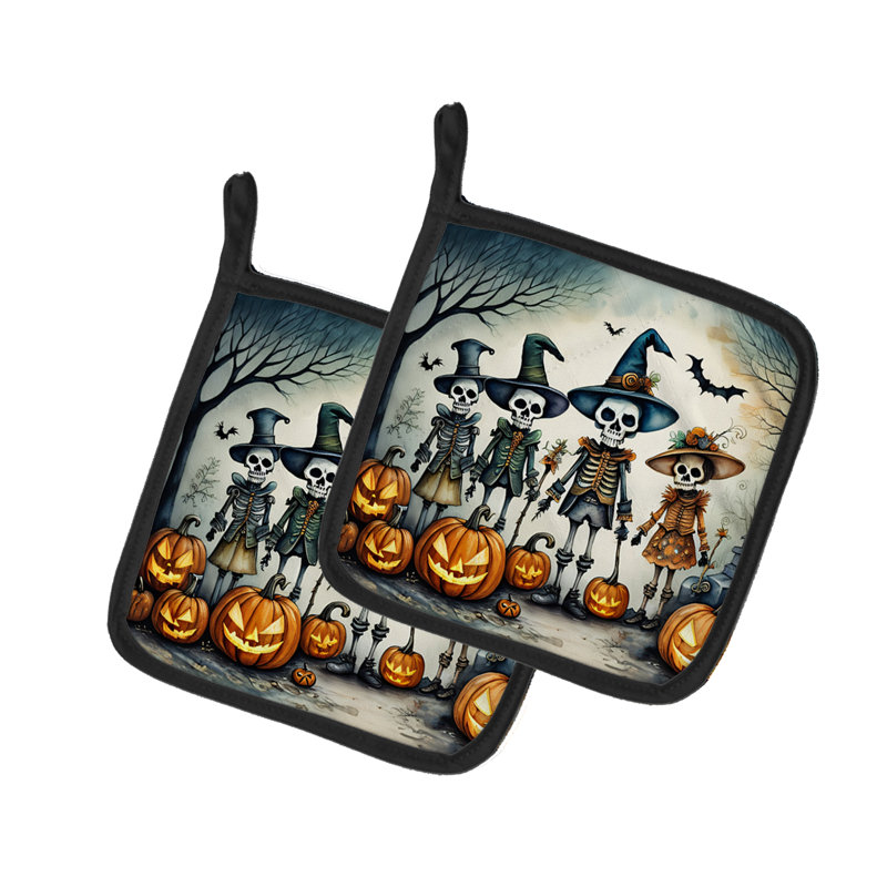 Calacas Skeletons Spooky Halloween - paire de poignées