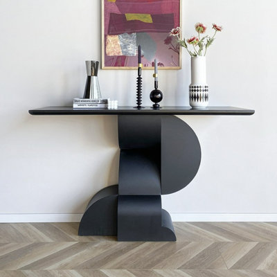 Modern contracted rectangular console table