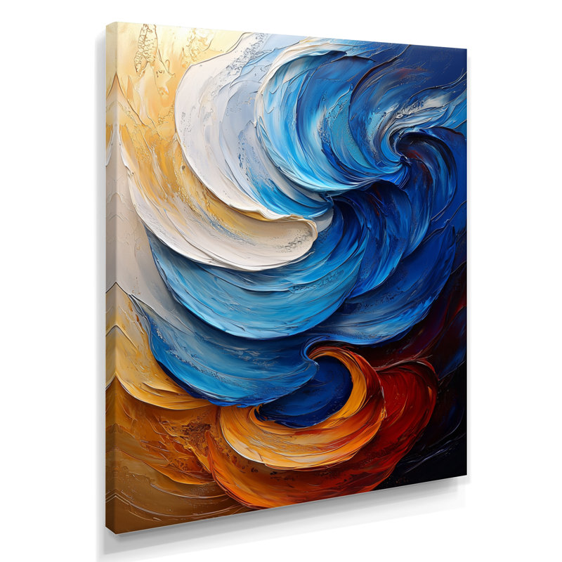 Nunding - Art mural abstrait, salon, Wrapped Canvas, Does Not Apply, 20" H x 12" W