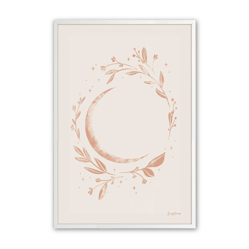 Motif de fleurs lunaires, Blanc opaque, H 15 po x l 15 po