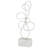 Herard Metal Swirl Abstract Decorative Silver Sculpture-1109632343